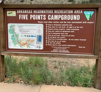 Camper-submitted photo from Five Points Campground — Arkansas Headwaters Recreation Area