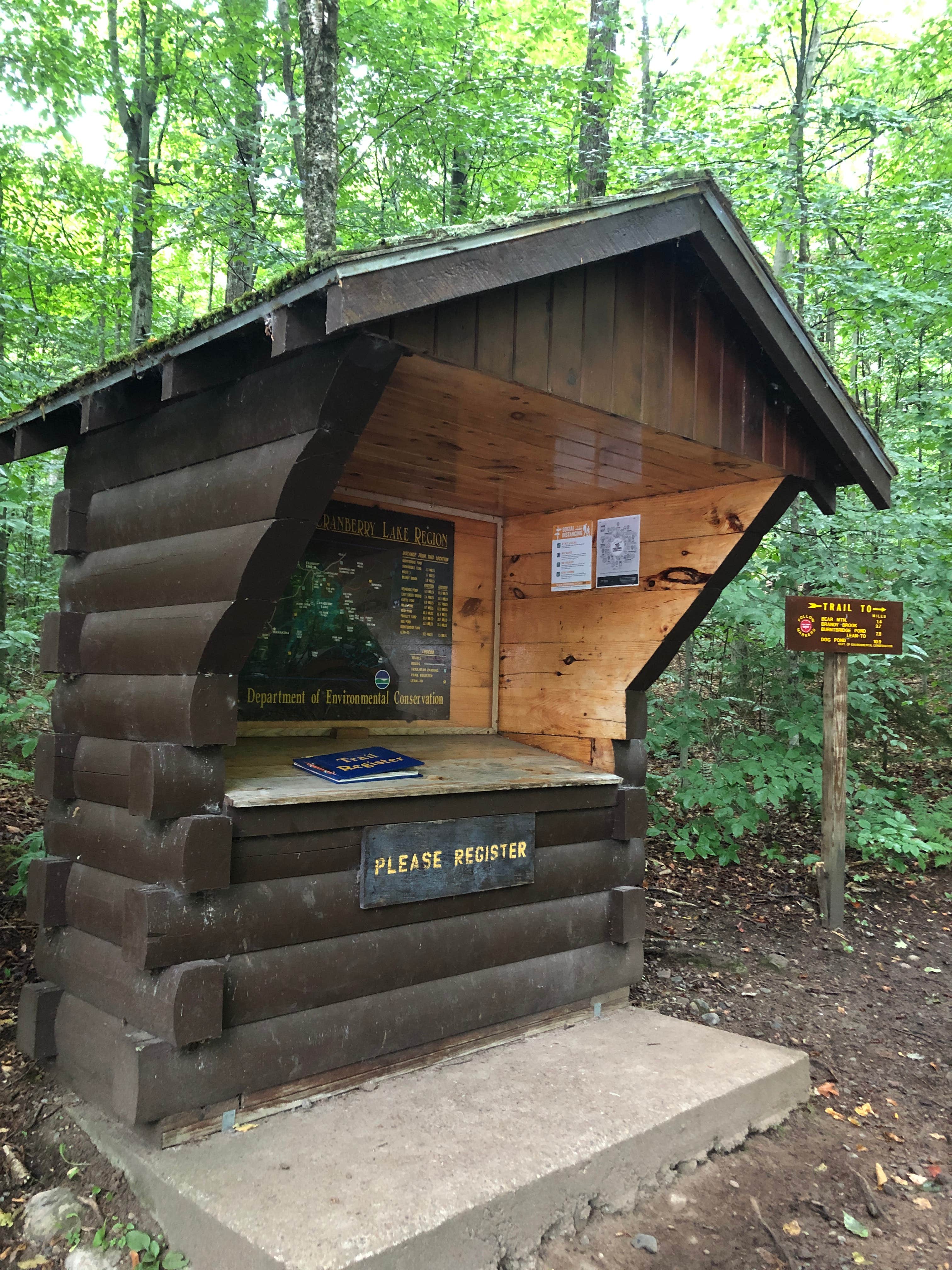 Rebecca D.'s photo of a cabin at Cranberry Lake Campground near Cranberry Lake, NY