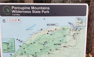Camping near Union Bay Campground — Porcupine Mountains Wilderness State Park: Little Presque Isle Rustic Outpost Camp — Porcupine Mountains Wilderness State Park, Wakefield, Michigan