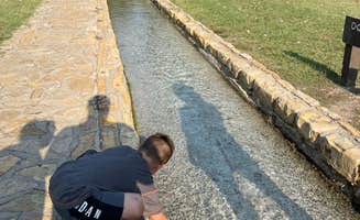 Aaron T.'s photo of camping with pets at Rock Creek Campground — Chickasaw National Recreation Area near Sulphur, OK