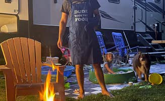 Jessica S.'s photo of camping with pets at Point Au Gres Marina & Campground near Port Hope, MI