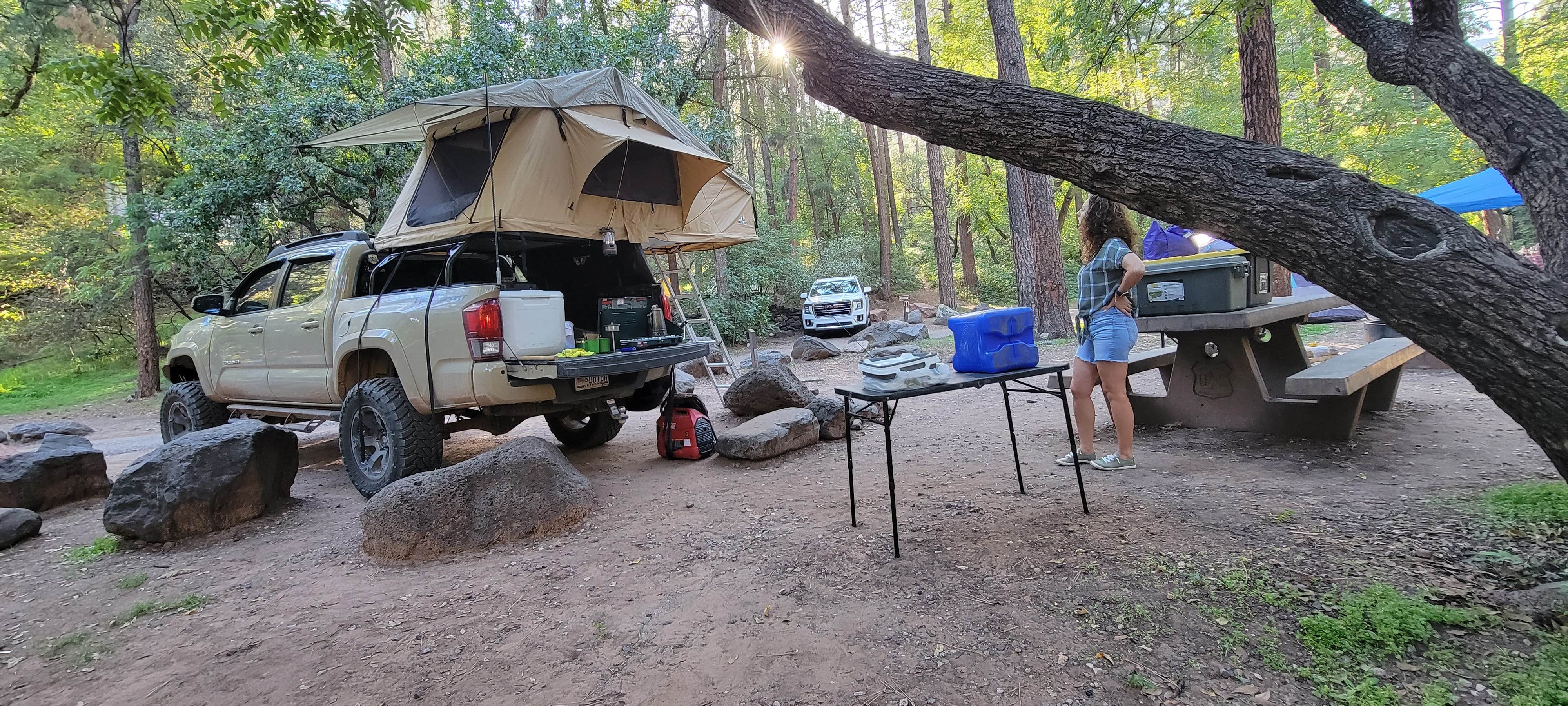 B O.'s photo of tent camping at Manzanita Campground near Mormon Lake, AZ