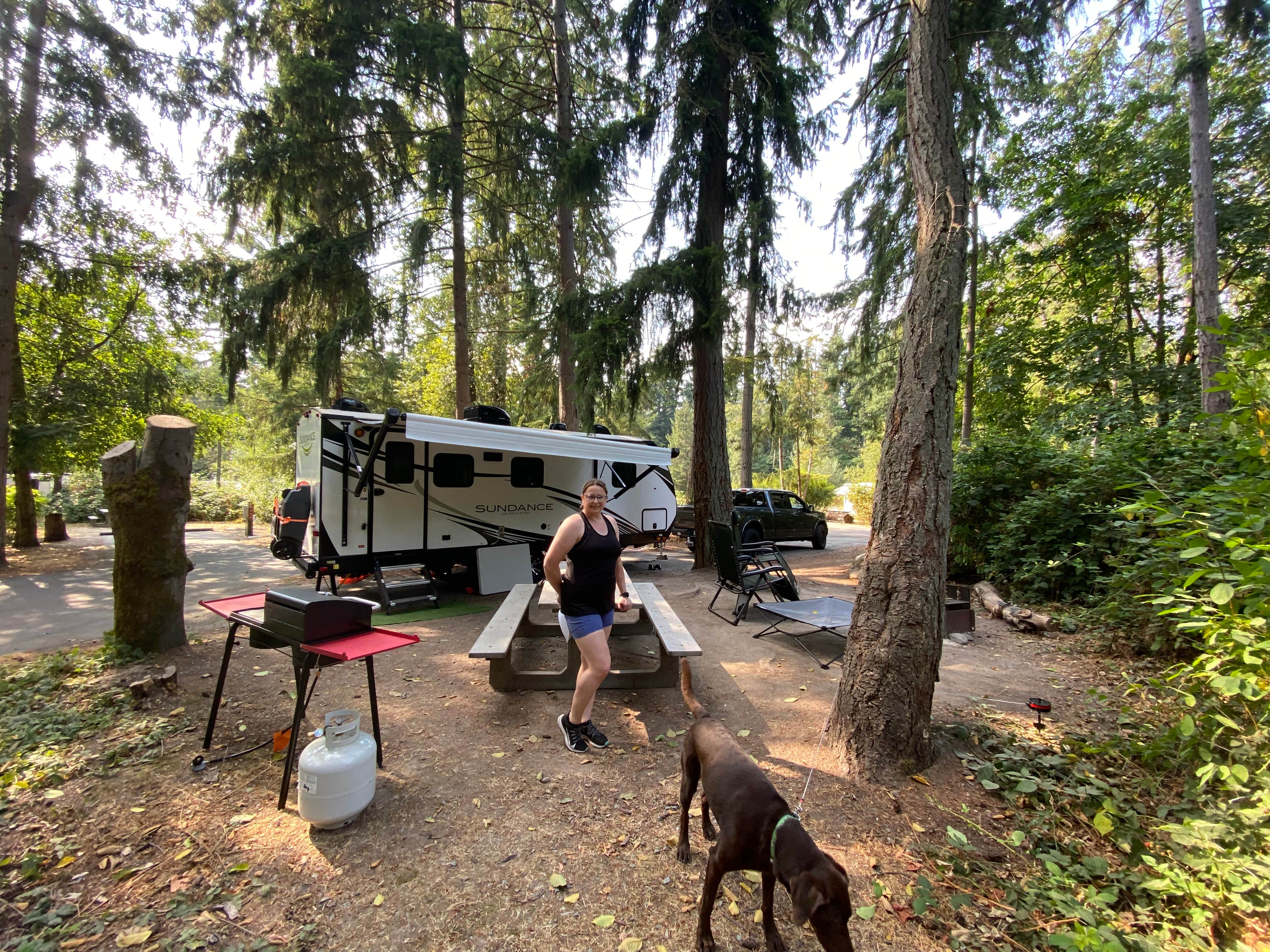 Kyle's photo of camping with pets at Dash Point State Park Campground near Manchester, WA