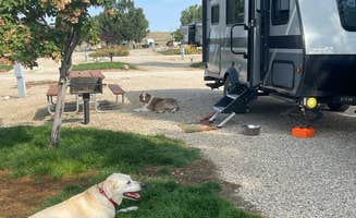 Mary G.'s photo of camping with pets at 7th Ranch RV Park near Dayton, WY