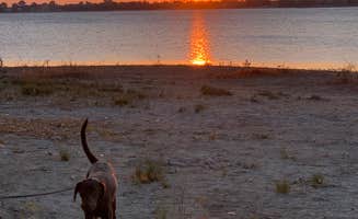 Sharrie T.'s photo of camping with pets at Wheatland Reservoir #1 - Public Access Area near Hartville, WY
