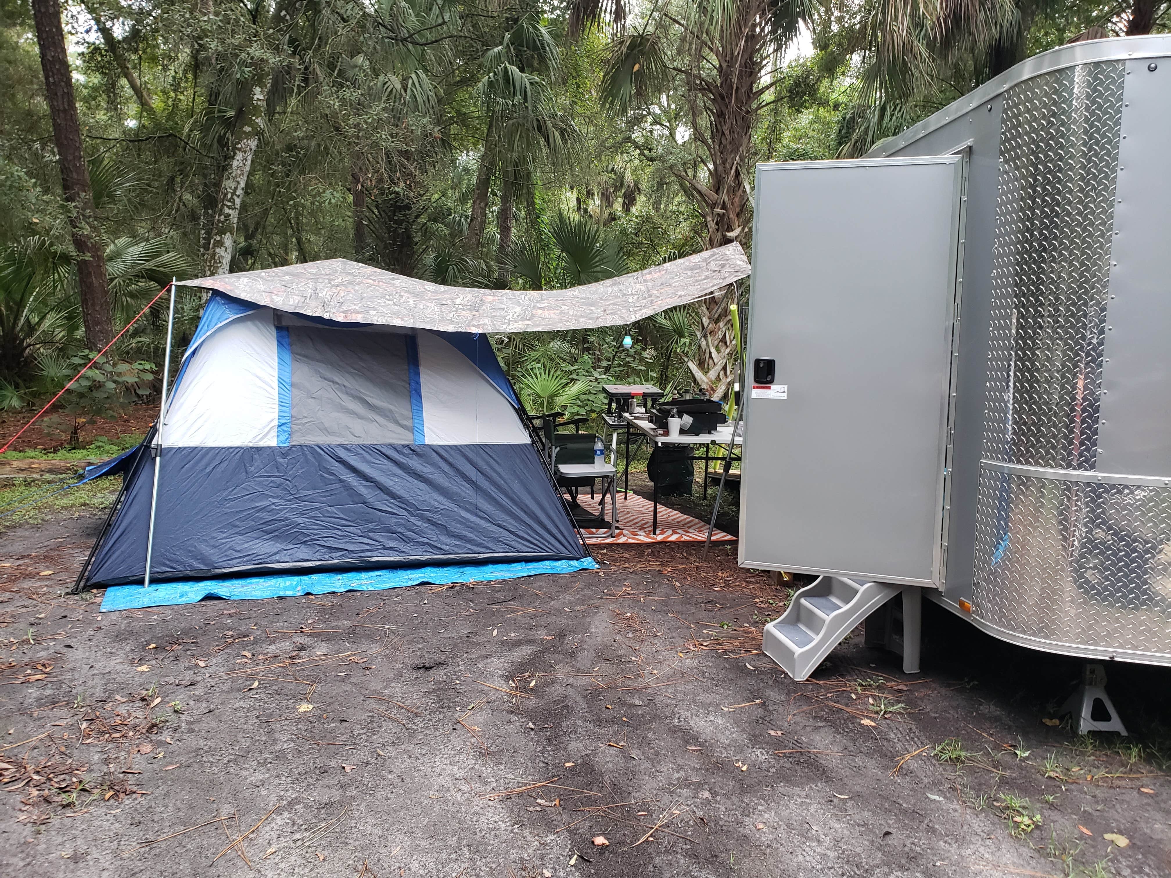 Anita's photo of tent camping at Hillsborough River State Park Campground near Land O' Lakes, FL