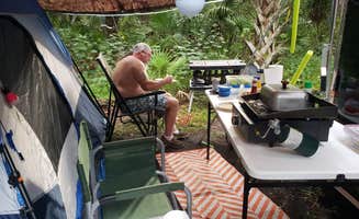 Anita's photo of tent camping at Hillsborough River State Park Campground near Elkton, FL