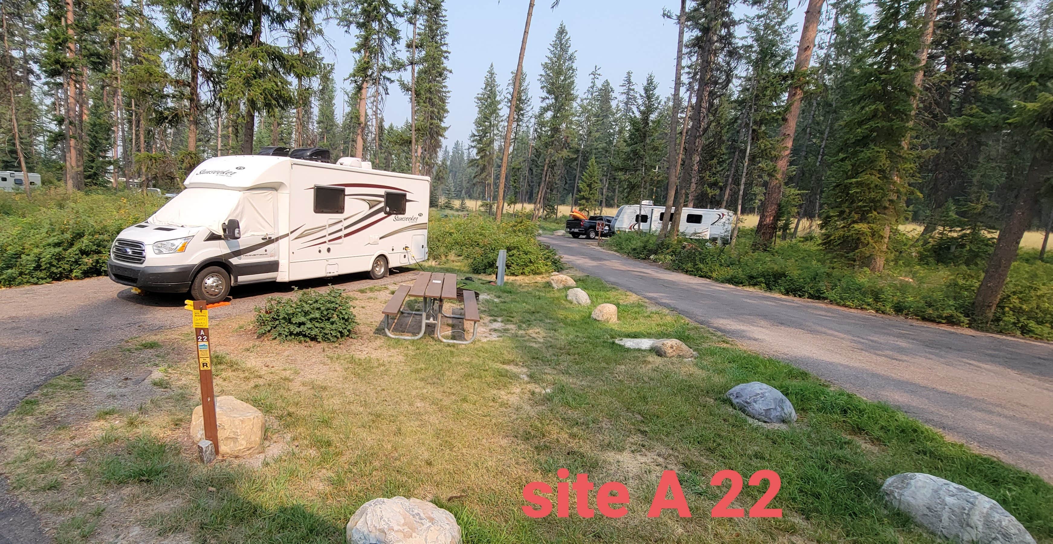 Nancy C.'s photo of rv camping at Logan State Park Campground near Kootenai National Forest