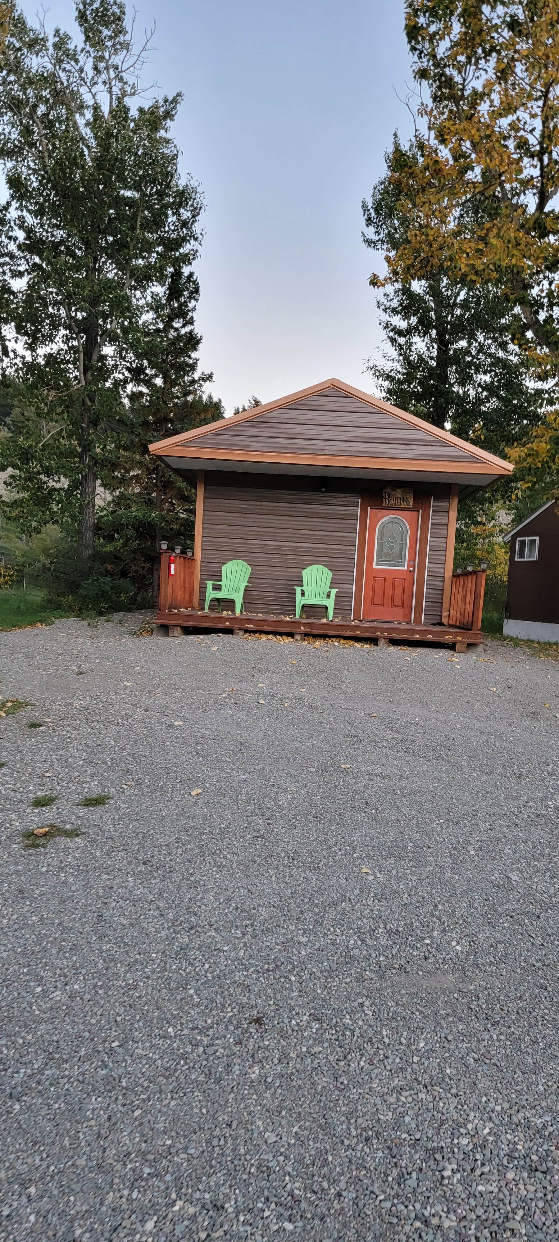 Nancy C.'s photo of a cabin at Heart of Glacier RV Park & Cabins near Glacier National Park
