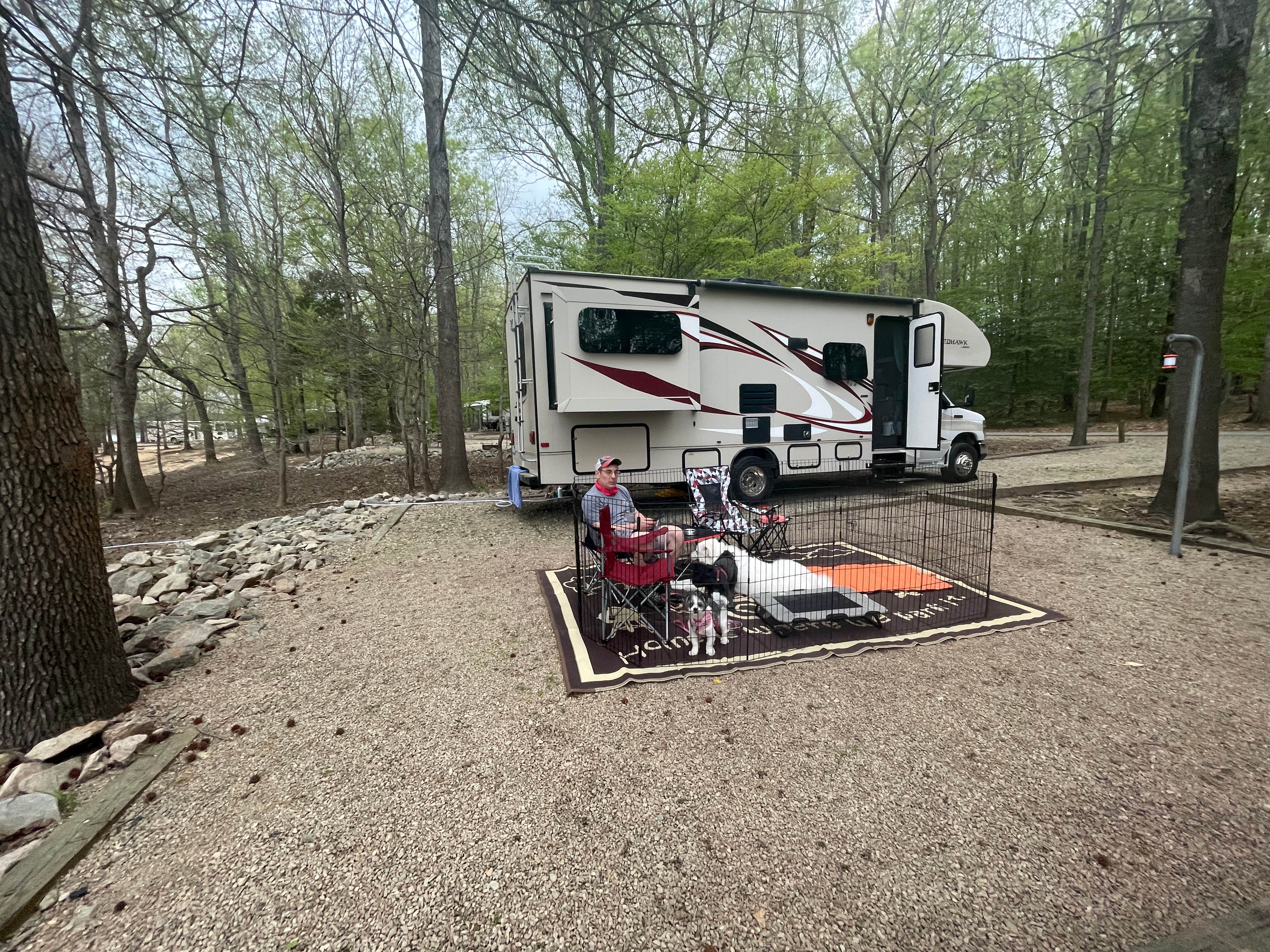 Kim L.'s photo of rv camping at J.C. Cooper Campground — Kerr Lake State Recreation Area near Leasburg, NC