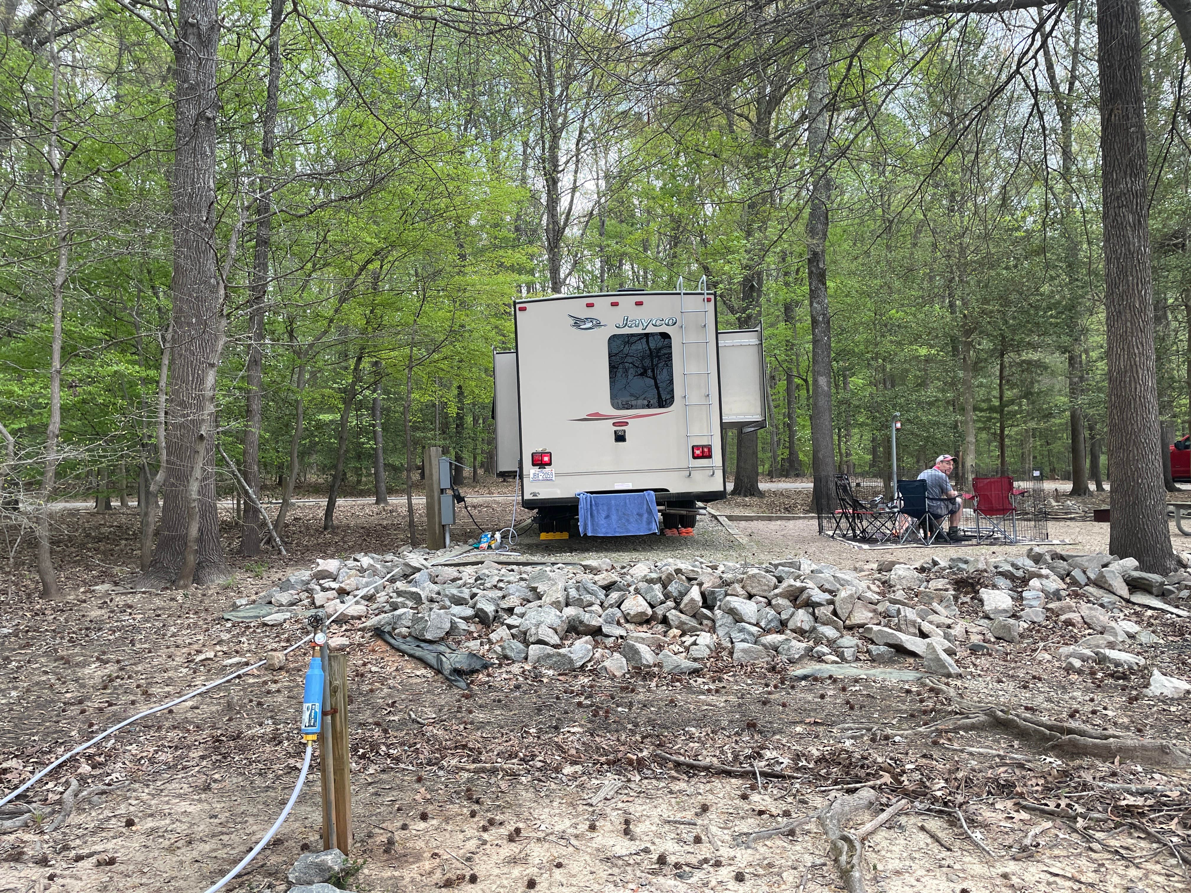 Kim L.'s photo of rv camping at J.C. Cooper Campground — Kerr Lake State Recreation Area near Creedmoor, NC