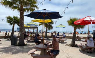 Momma H.'s photo of tent camping at Doheny State Beach Campground near Seal Beach, CA