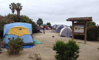 Momma H.'s photo of tent camping at Doheny State Beach Campground near Encinitas, CA