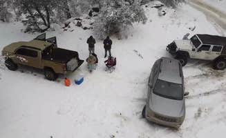 B O.'s photo of camping with pets at Crown King Area (Horsethief Basin lake) near Crown King, AZ