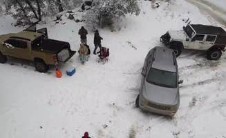 B O.'s photo of camping with pets at Crown King Area (Horsethief Basin lake) near Crown King, AZ