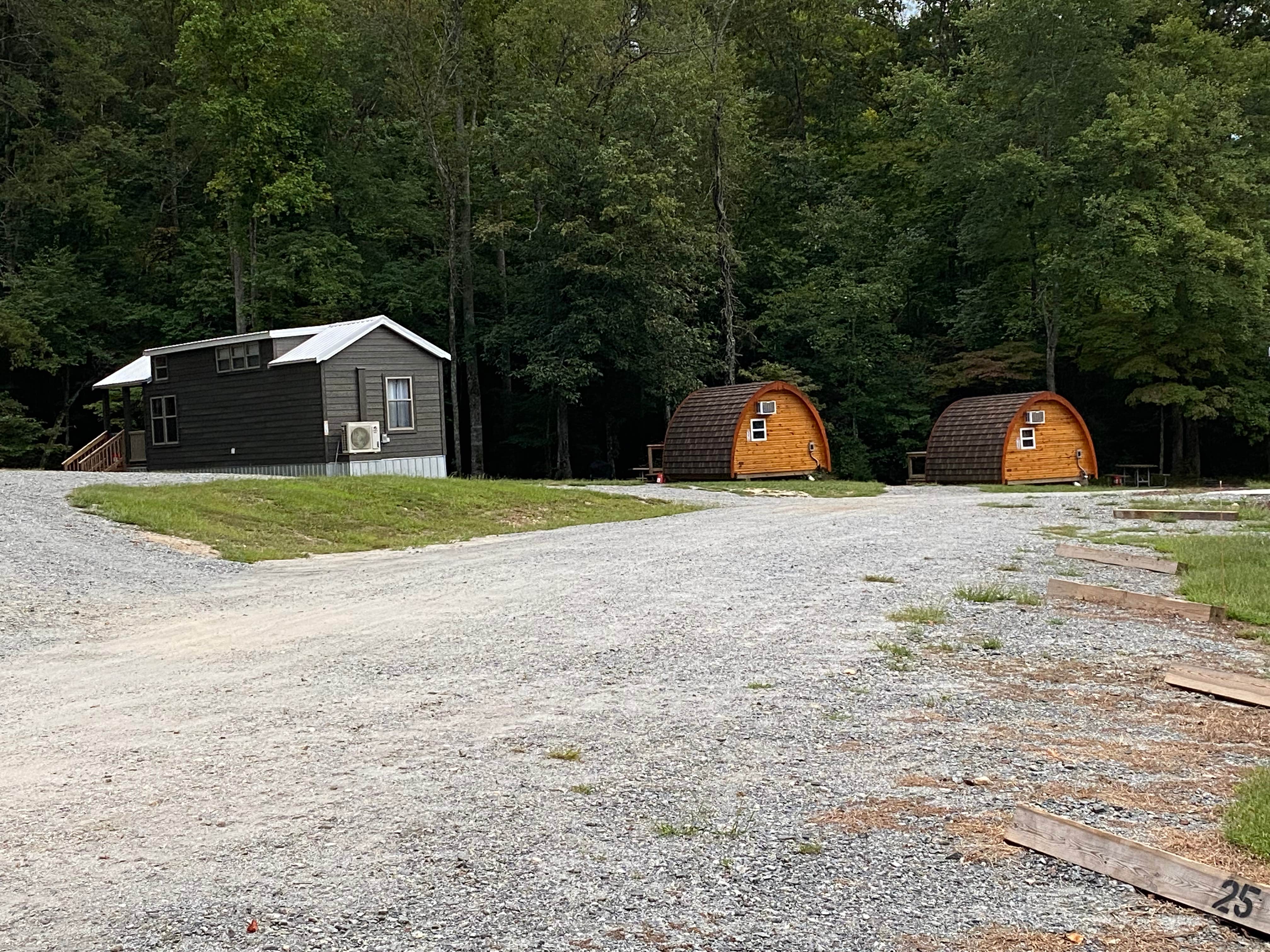 Joy B.'s photo of a cabin at Emberglow Outdoor Resort near Swannanoa, NC