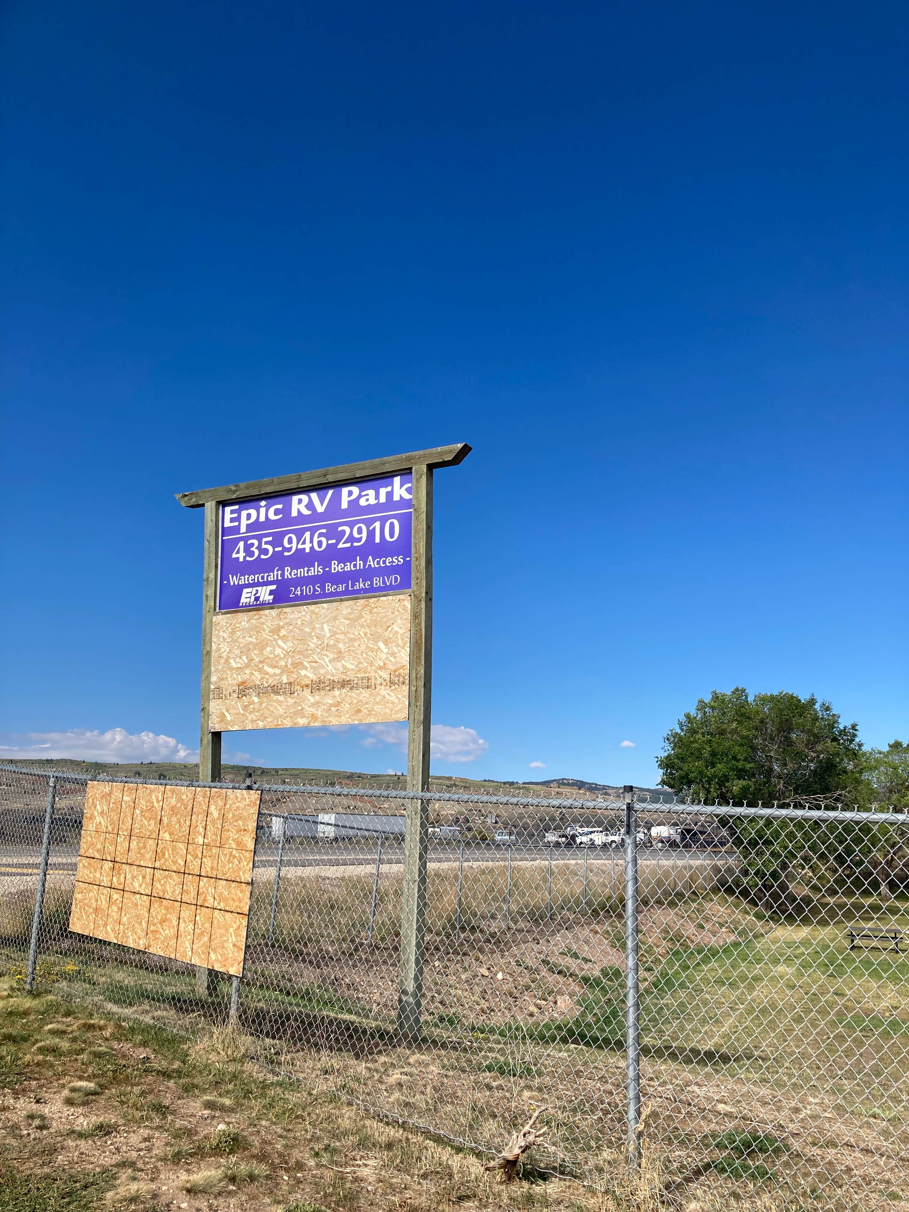 Camper-submitted photo at Epic RV Park & Marina near Fish Haven, ID