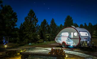 James F.'s photo of tent camping at Enchanted Circle Campground E<< - #1 Campground in NM near Llano, NM