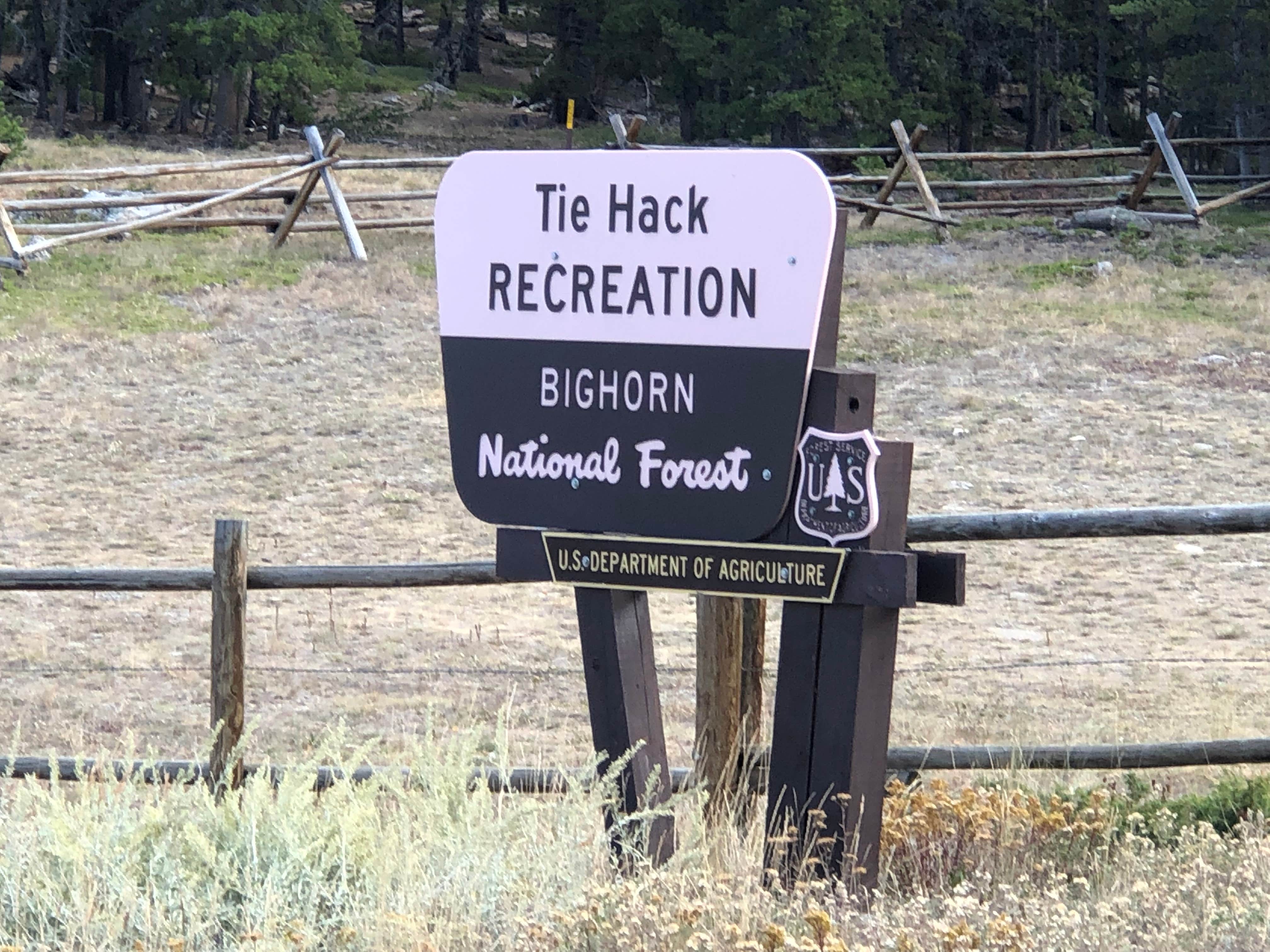 Camping near Muddy Guard Cabin: Tie Hack Camprgound, Saddlestring, Wyoming