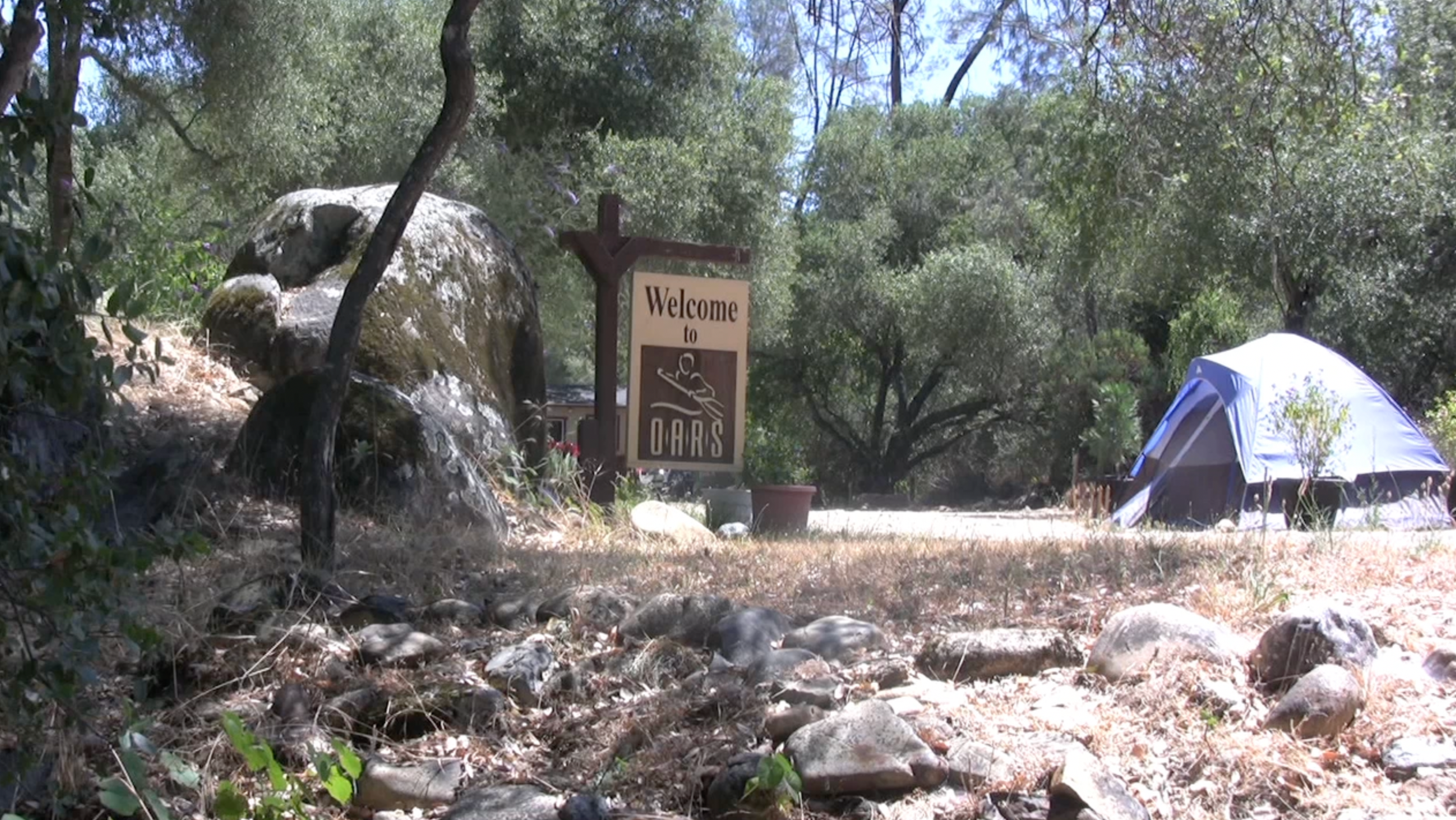 Momma H.'s photo of tent camping at OARS American River Outpost Campground (Rafting Guests Only) near Rancho Cordova, CA
