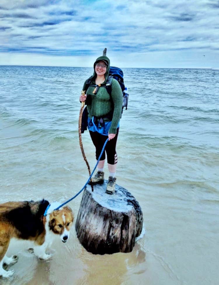 Ryan L T.'s photo of camping with pets at Lake Michigan Campground — Muskegon State Park near Spring Lake, MI