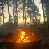 sunrise by the fire