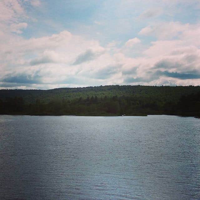 From campsite #4, Tent only site with water access.