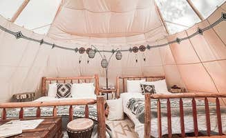 Misty B.'s photo of glamping accommodations at Fredrock Glampground near Altenburg, MO