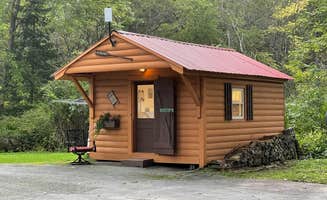 LoneCamper C.'s photo of a cabin at Two Rivers Campground near Jay, ME