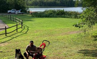 Alex H.'s photo of camping with pets at W. J. Hayes State Park Campground in Michigan