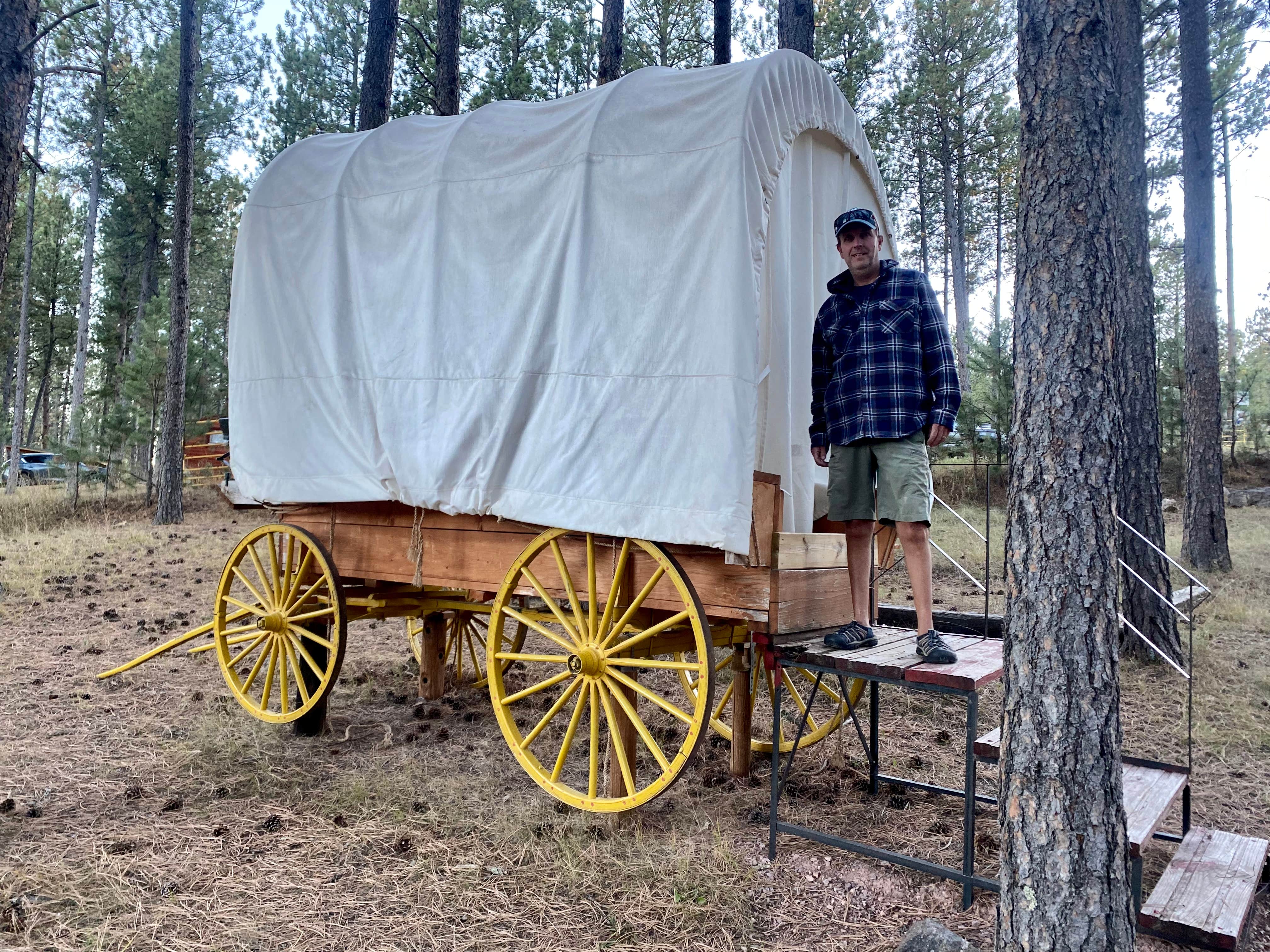 Heather M.'s photo of camping with a horse at Fort Welikit Family Campground and RV Park near Buffalo Gap, SD