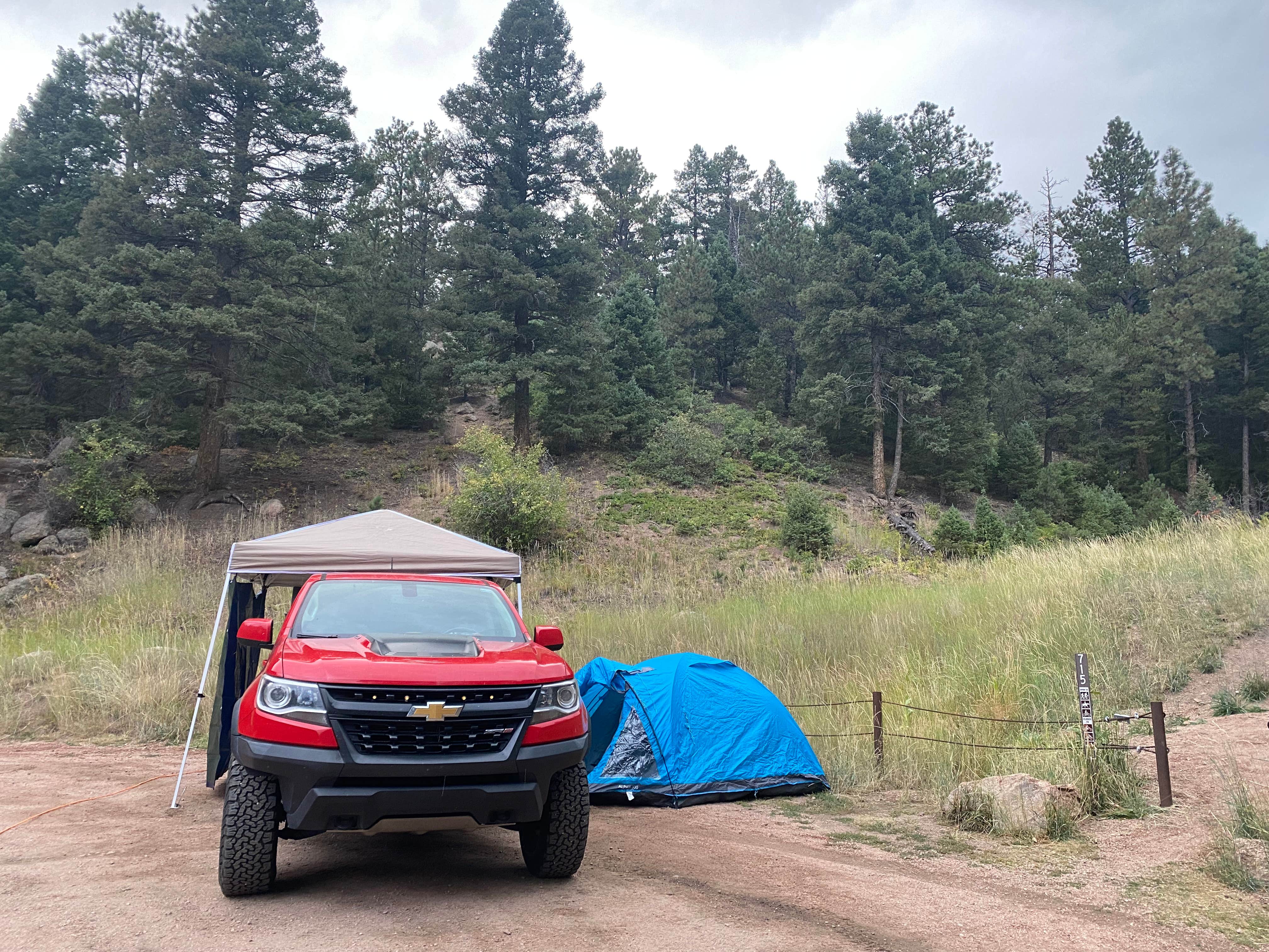 trey D.'s photo of a dispersed camping area at Mount Herman Road Dispersed Camping near Watkins, CO