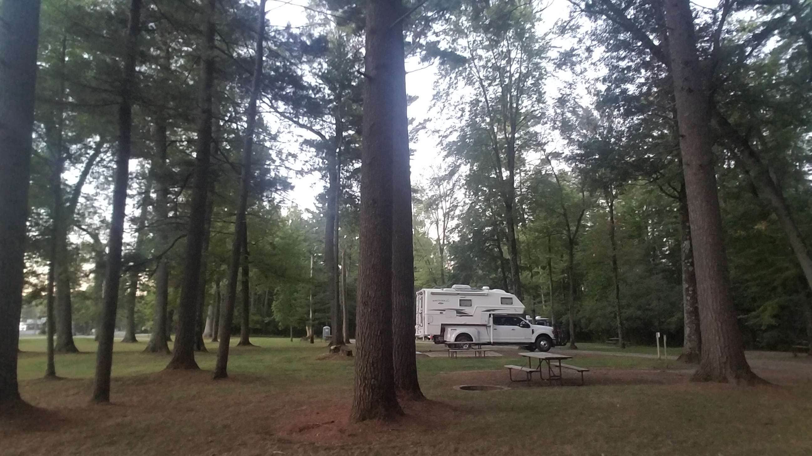 David K.'s photo of rv camping at Old Oconto Copper Culture State park Campground near Mountain, WI