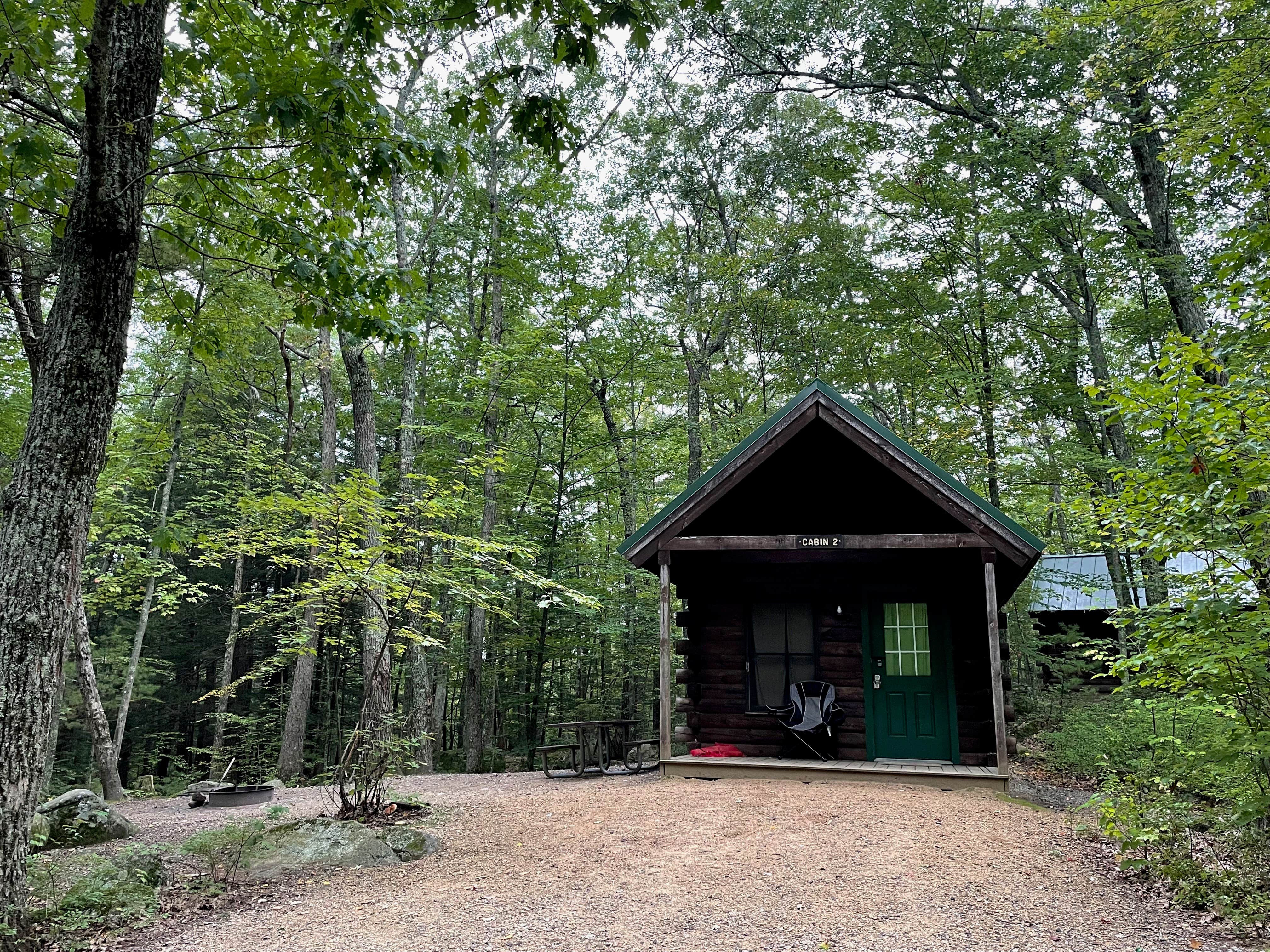LoneCamper C.'s photo of glamping accommodations at Pawtuckaway State Park Campground near Ashby, MA