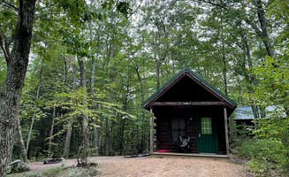 LoneCamper C.'s photo of glamping accommodations at Pawtuckaway State Park Campground near Milford, NH