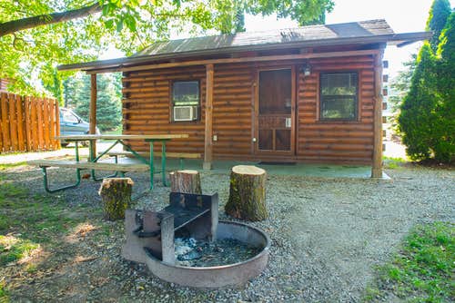Jennifer's photo of a cabin at Angola/Hogback Lake KOA Holiday near Defiance, OH