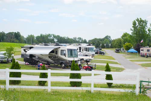 Jennifer's photo of rv camping at Angola/Hogback Lake KOA Holiday near Jerome, MI