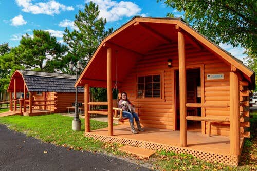 Jennifer's photo of a cabin at Dallas/Arlington KOA Holiday near Argyle, TX