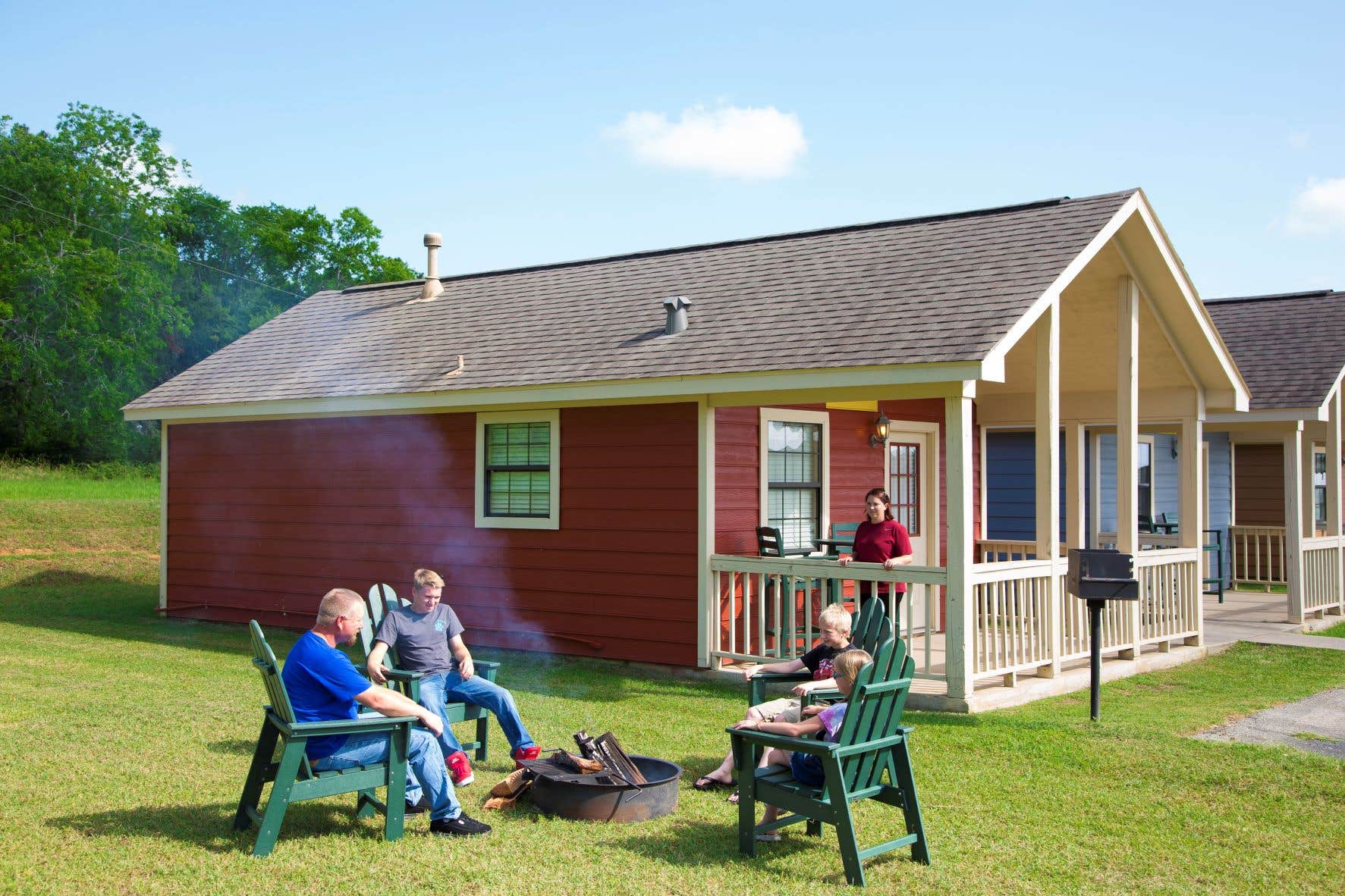 Jennifer's photo of a cabin at Lake Conroe-Houston North KOA near Cleveland, TX