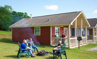 Jennifer's photo of a cabin at Lake Conroe-Houston North KOA near Houston, TX