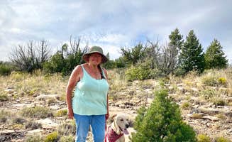 Lee M.'s photo of camping with pets at Rocky Point Campground — Santa Rosa Lake State Park near Pinos Altos, NM
