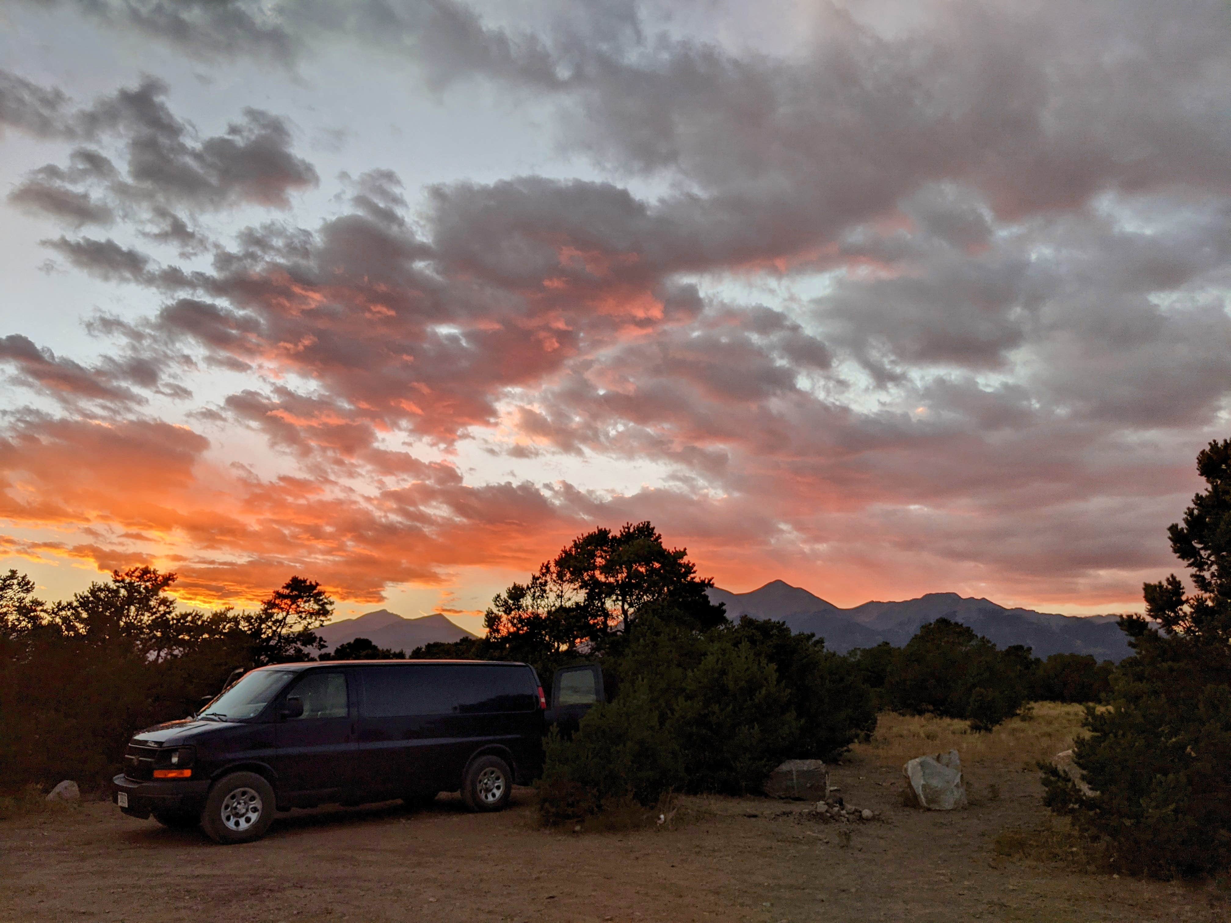 Rebecca B.'s photo of a dispersed camping area at Mt. Shavano Wildlife Area near Howard, CO