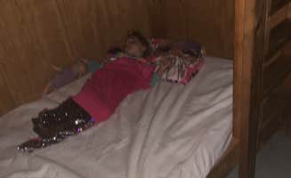Nicolette F.'s photo of glamping accommodations at Hyco Lake State Park Campground near Greensboro, NC