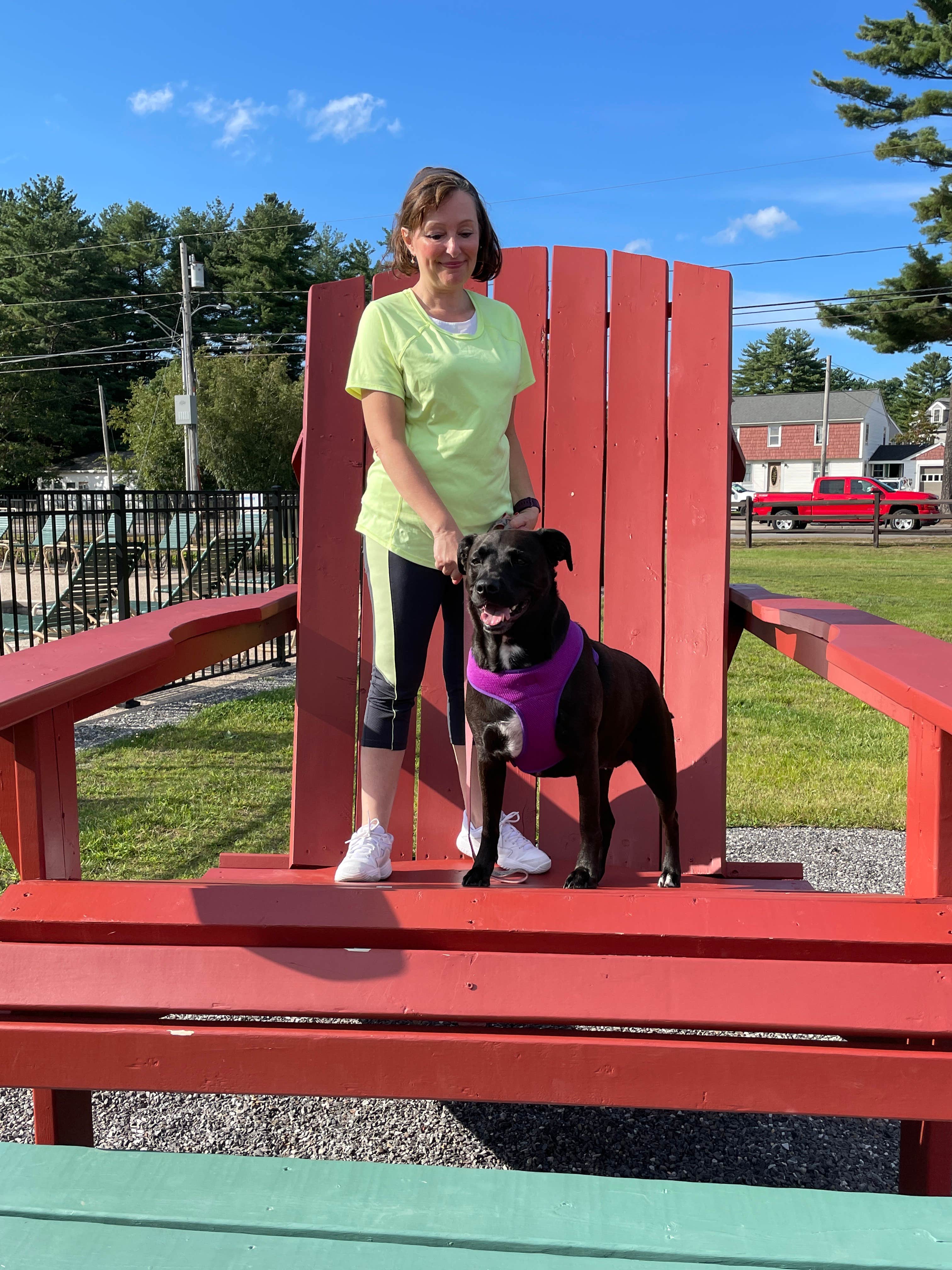 Sheri D.'s photo of camping with pets at Old Orchard Beach Campground near Portland, ME