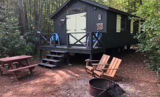 Chris's photo of a cabin at Sandy Pines Campground near Westbrook, ME