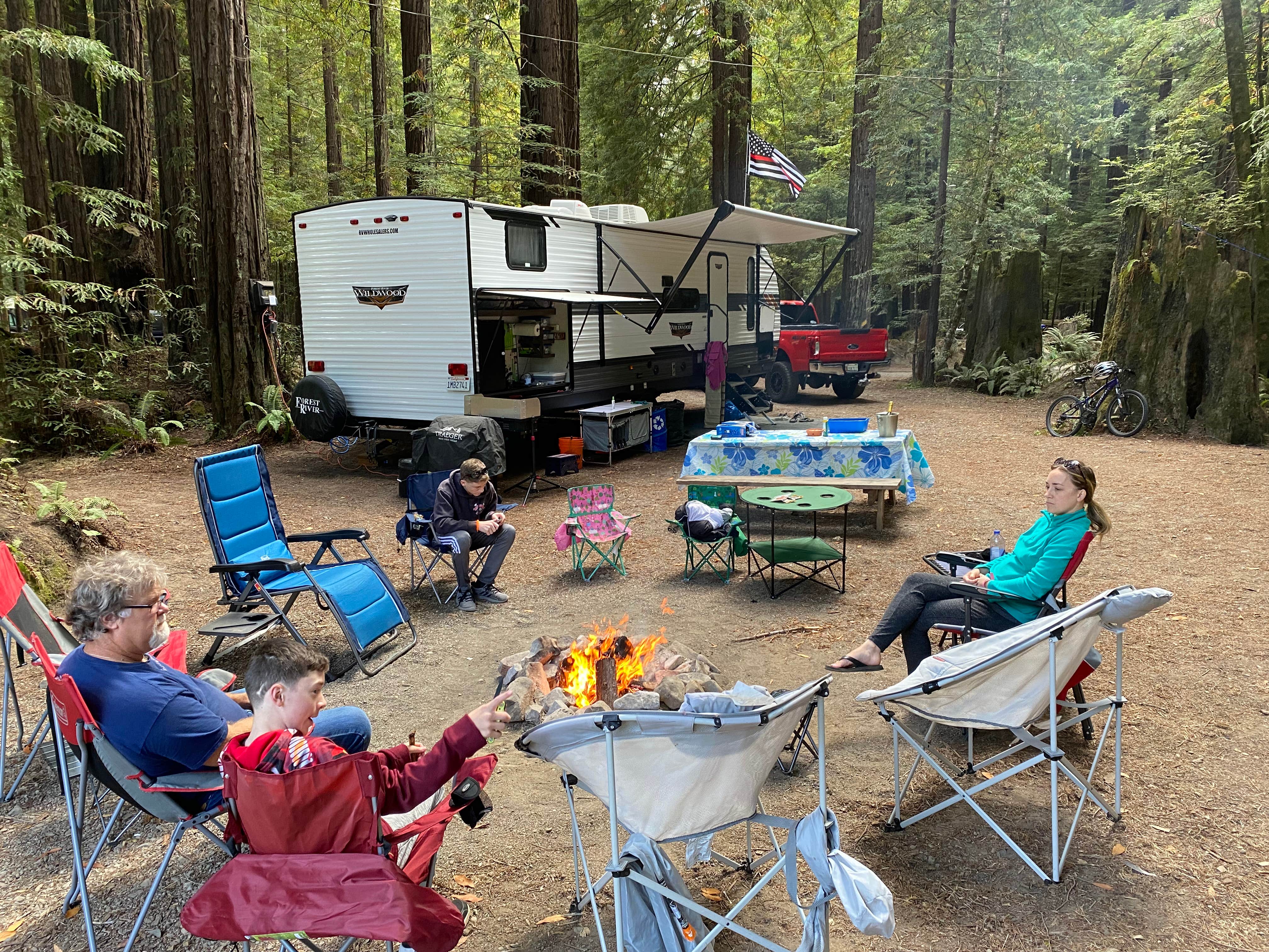 Nick T.'s photo of rv camping at Gualala River Redwood Park near Point Arena, CA