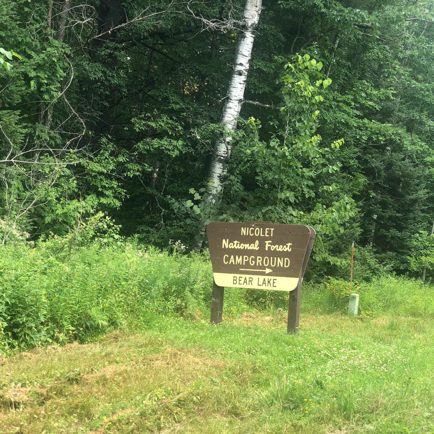 Bear Lake Camping Laona, WI