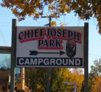 Camper-submitted photo from Chief Joseph City Park