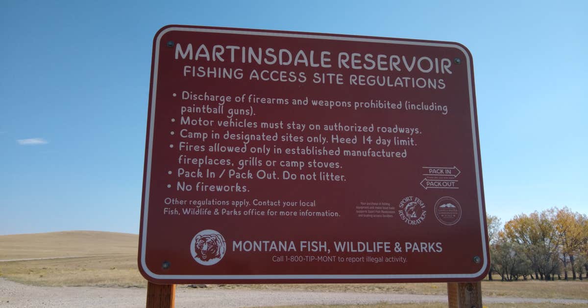 Martinsdale Reservoir Montana FWP