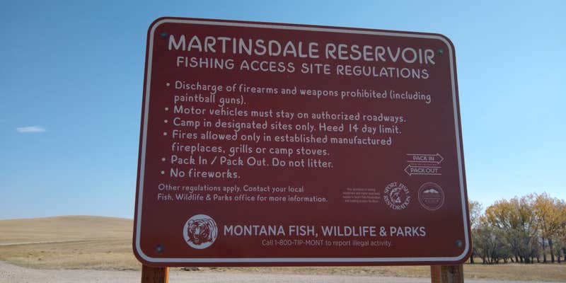 Camper submitted image from Martinsdale Reservoir Montana FWP